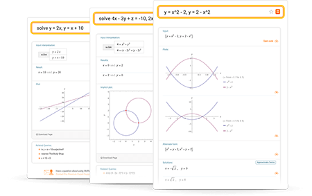 wolfram alpha equation solver