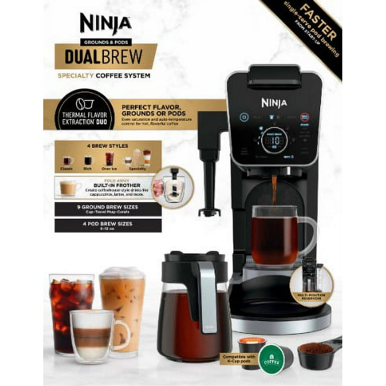 ninja single serve dual brew coffee maker