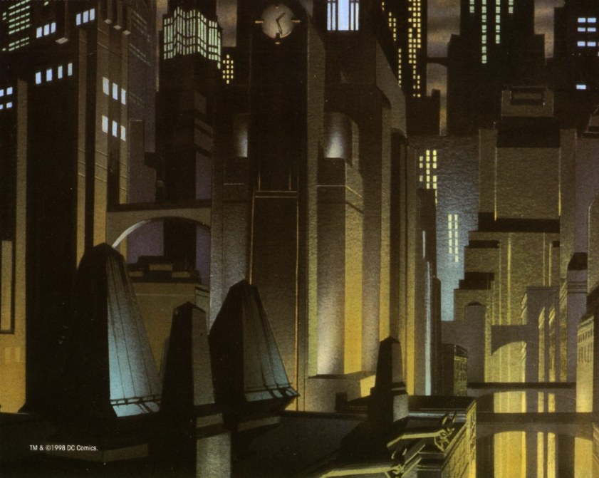 batman the animated series background art