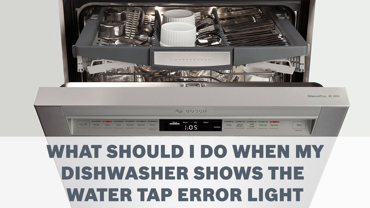 bosch dishwasher water check