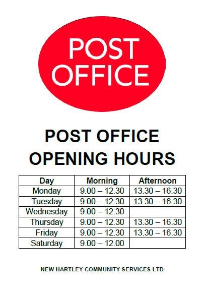 saturday opening times post office