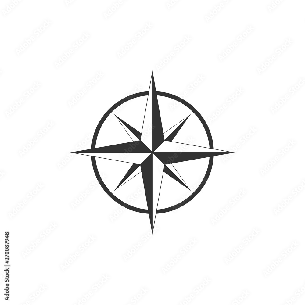 compass rose vector