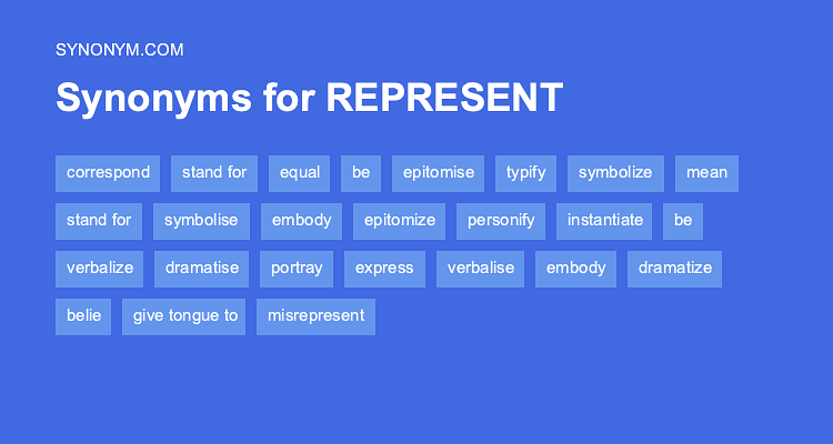 synonyms of represent