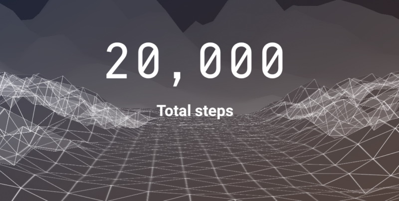 how many km is 20000 steps