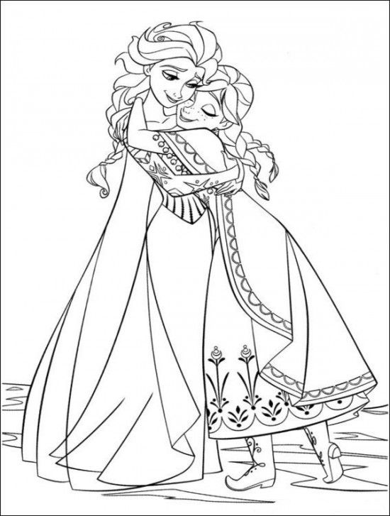 frozen coloring book printable