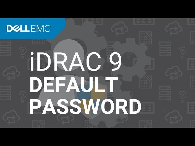 default idrac password