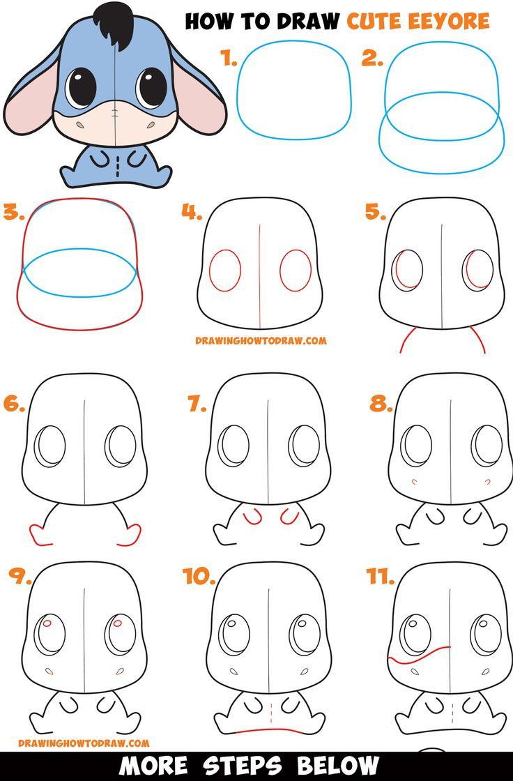 cute drawings steps