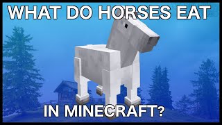 what do minecraft horses eat