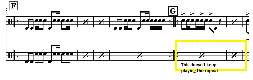 musescore repeat measure