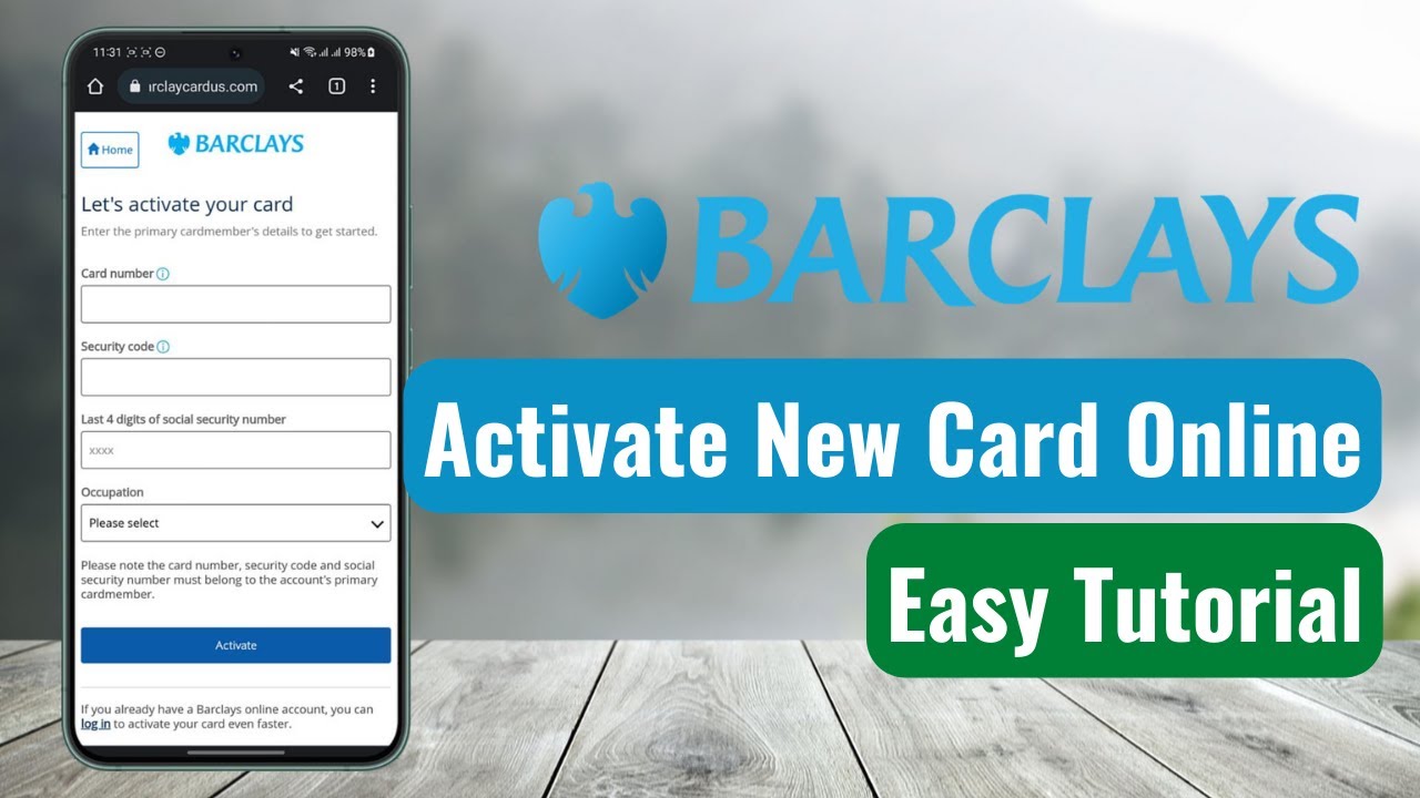 barclaycard activation