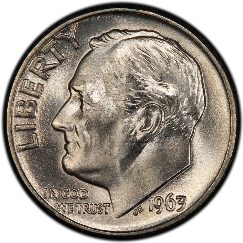 value of a 1963 silver dime