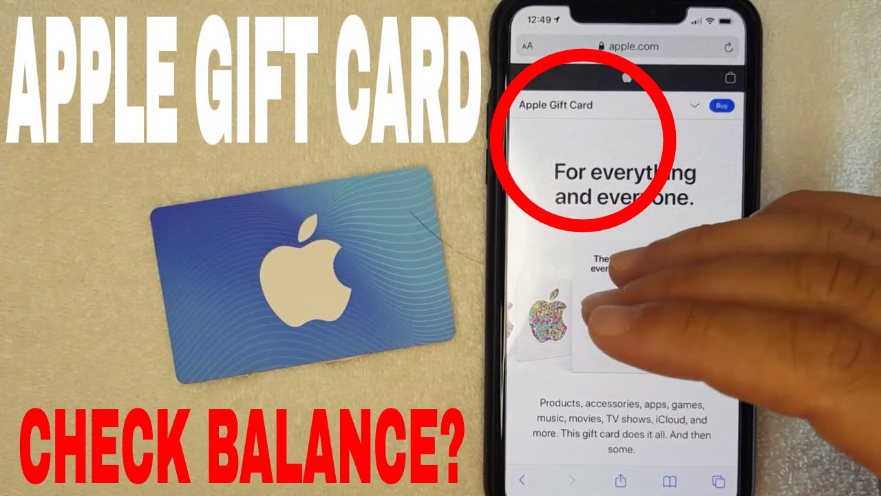 check apple gift card balance