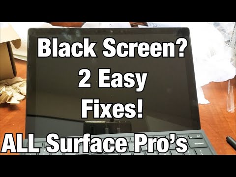 surface pro screen blacking out