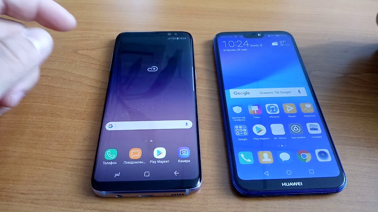 huawei p20 lite vs samsung s8 plus