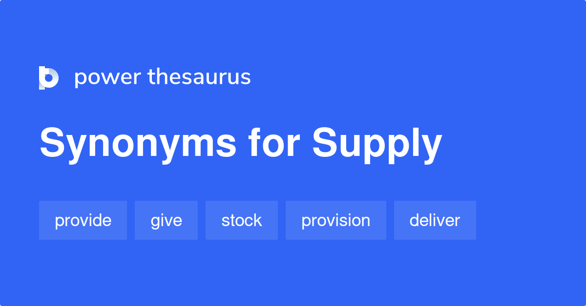 synonym for supply