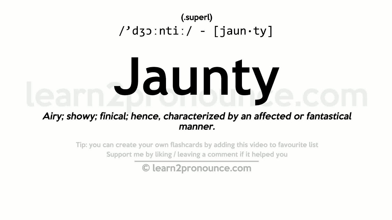 define jaunty