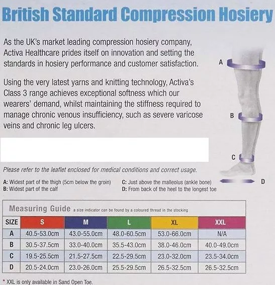 activa compression hosiery class 1