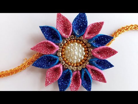 how to make rakhi at home easy and beautiful