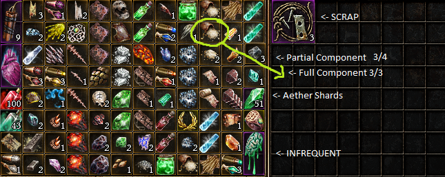 components grim dawn