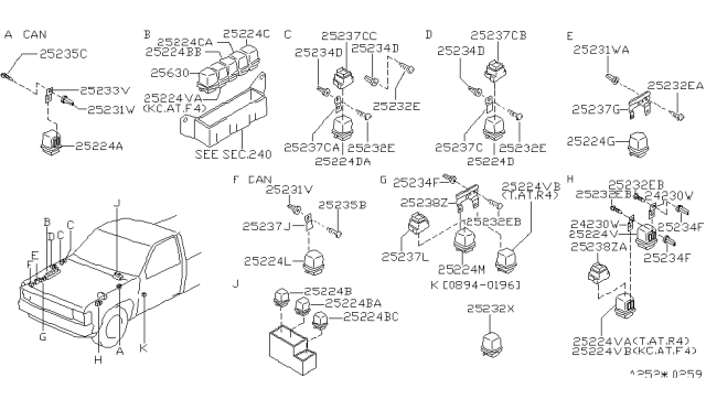 1995 nissan pickup relay diagram