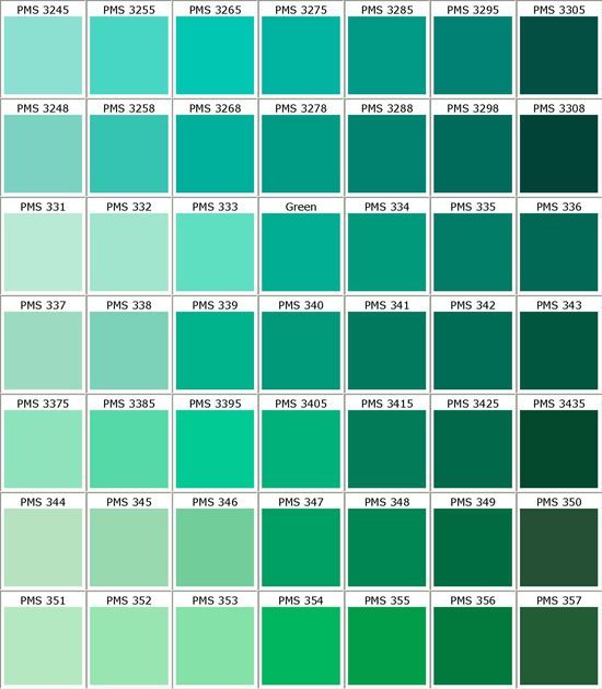 green colour pantone