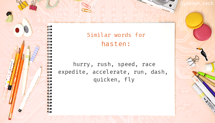 hasten synonym