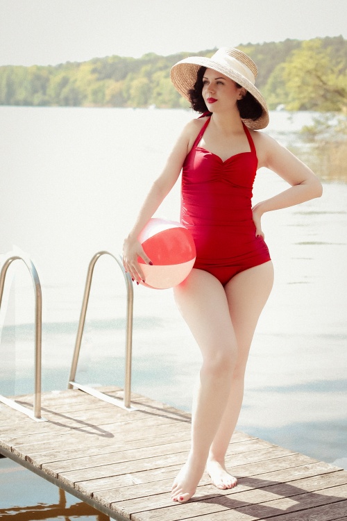 vintage one piece swimwear