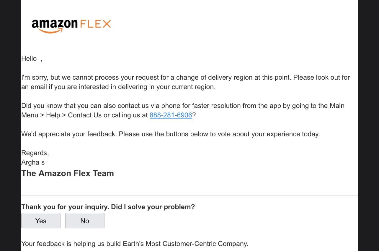 amazon flex regions