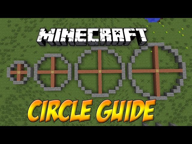 how to make circles minecraft