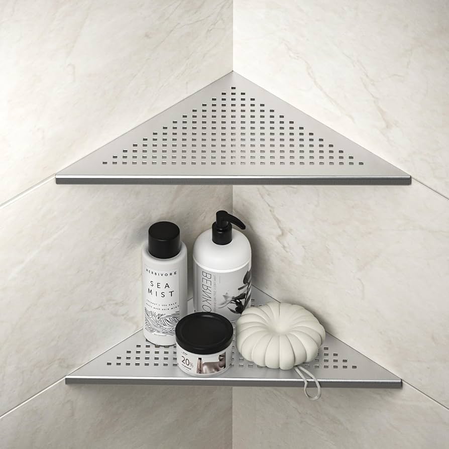 bathroom corner shelf stainless steel