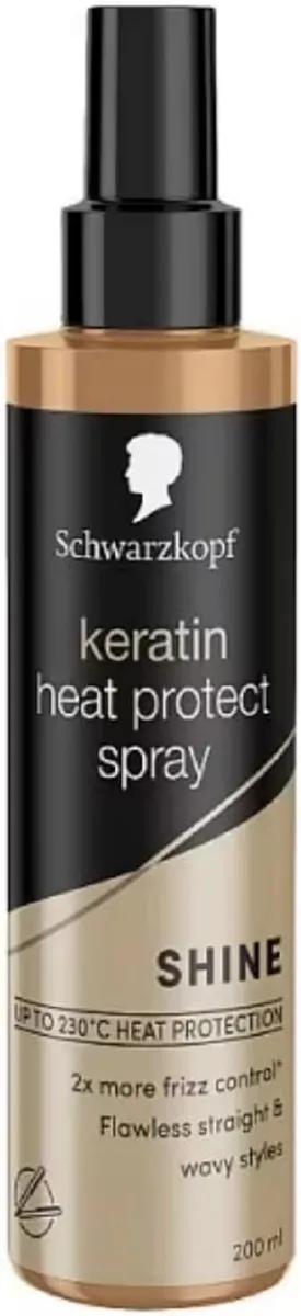 schwarzkopf keratin heat protect spray