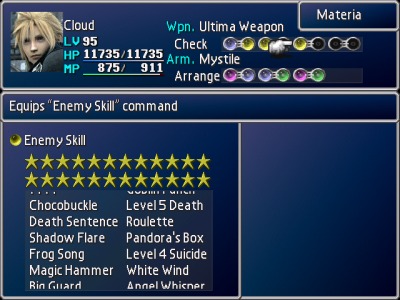 enemy skill materia ff7 locations