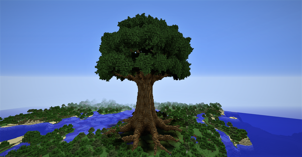 minecraft giant tree