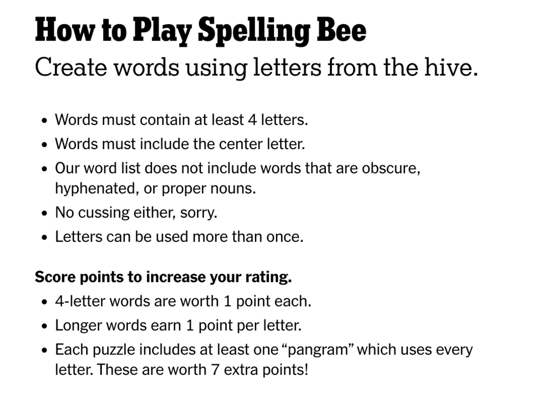 answers to todays spelling bee