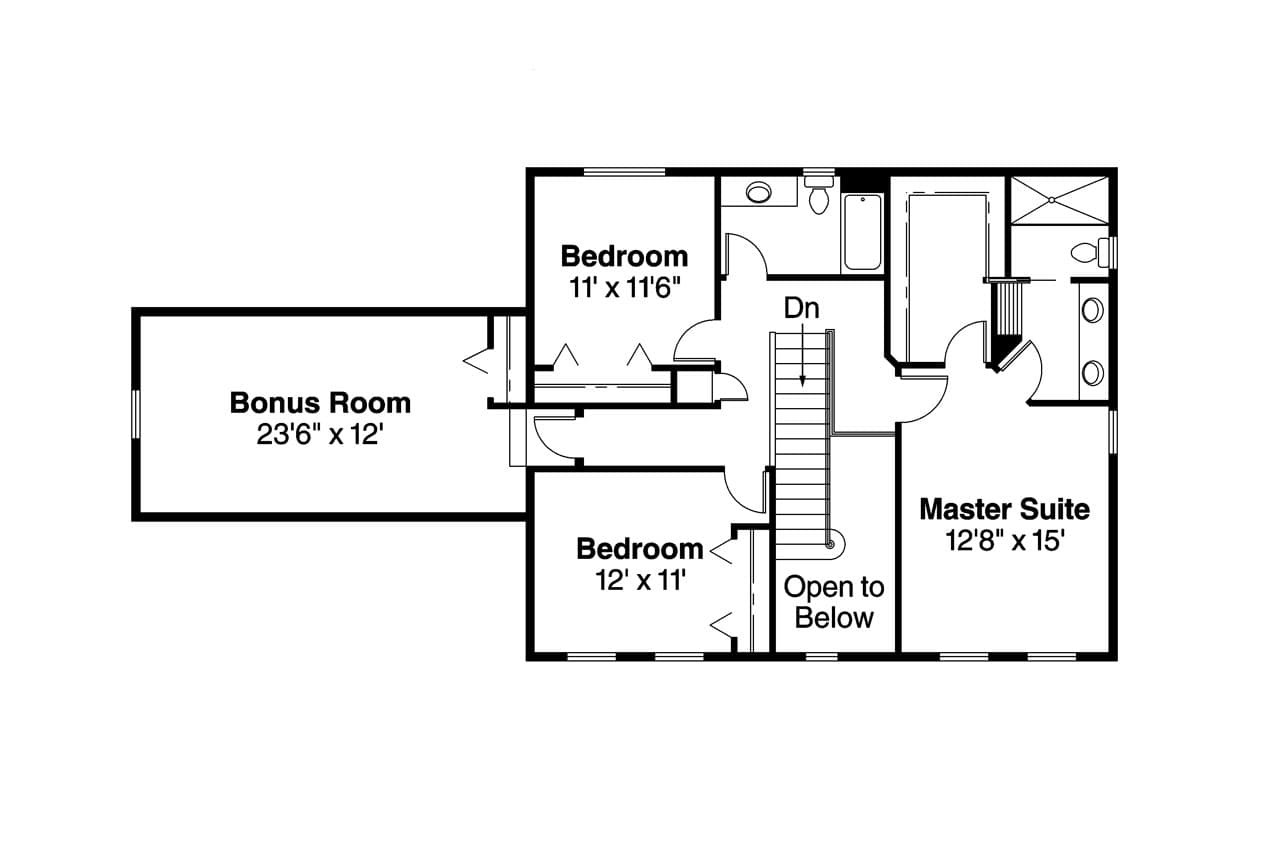 colonial house blueprints