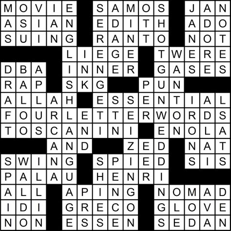 fated crossword