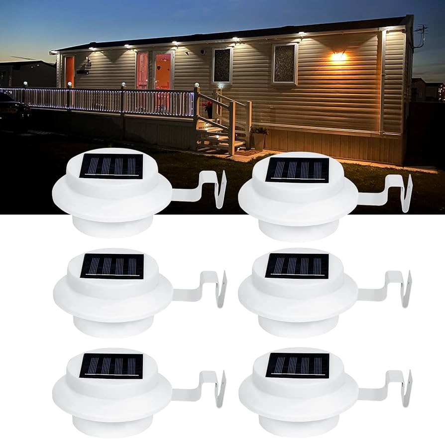 solar powered gutter lights