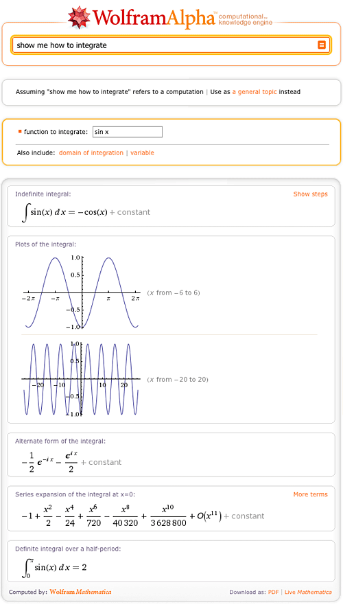 wolfram alpha calculator