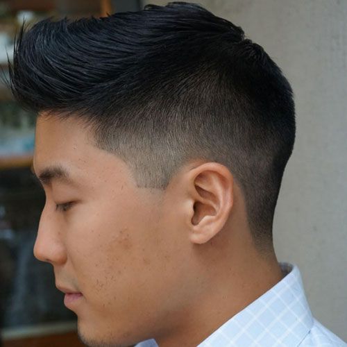 faded haircut asian