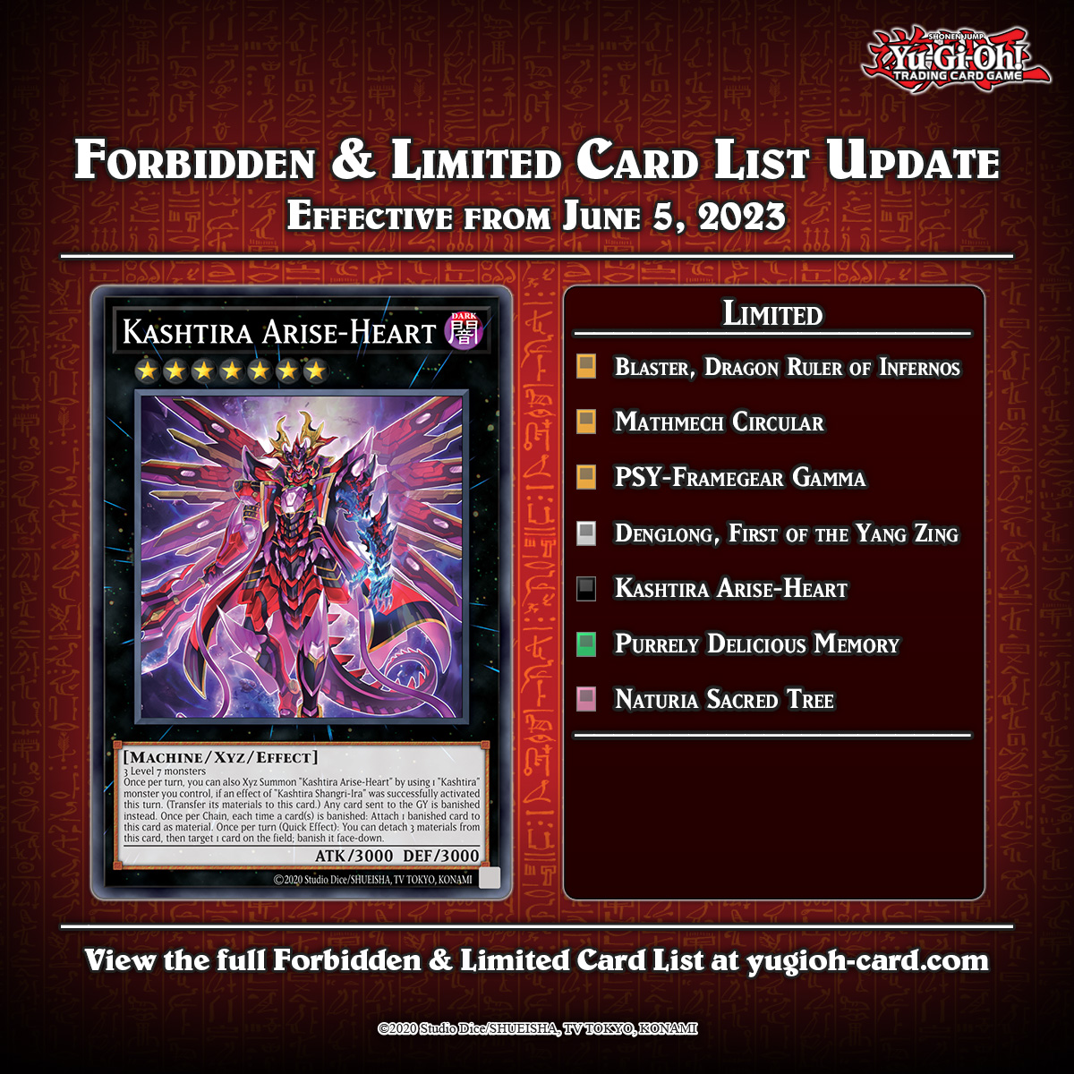 yugioh tcg list