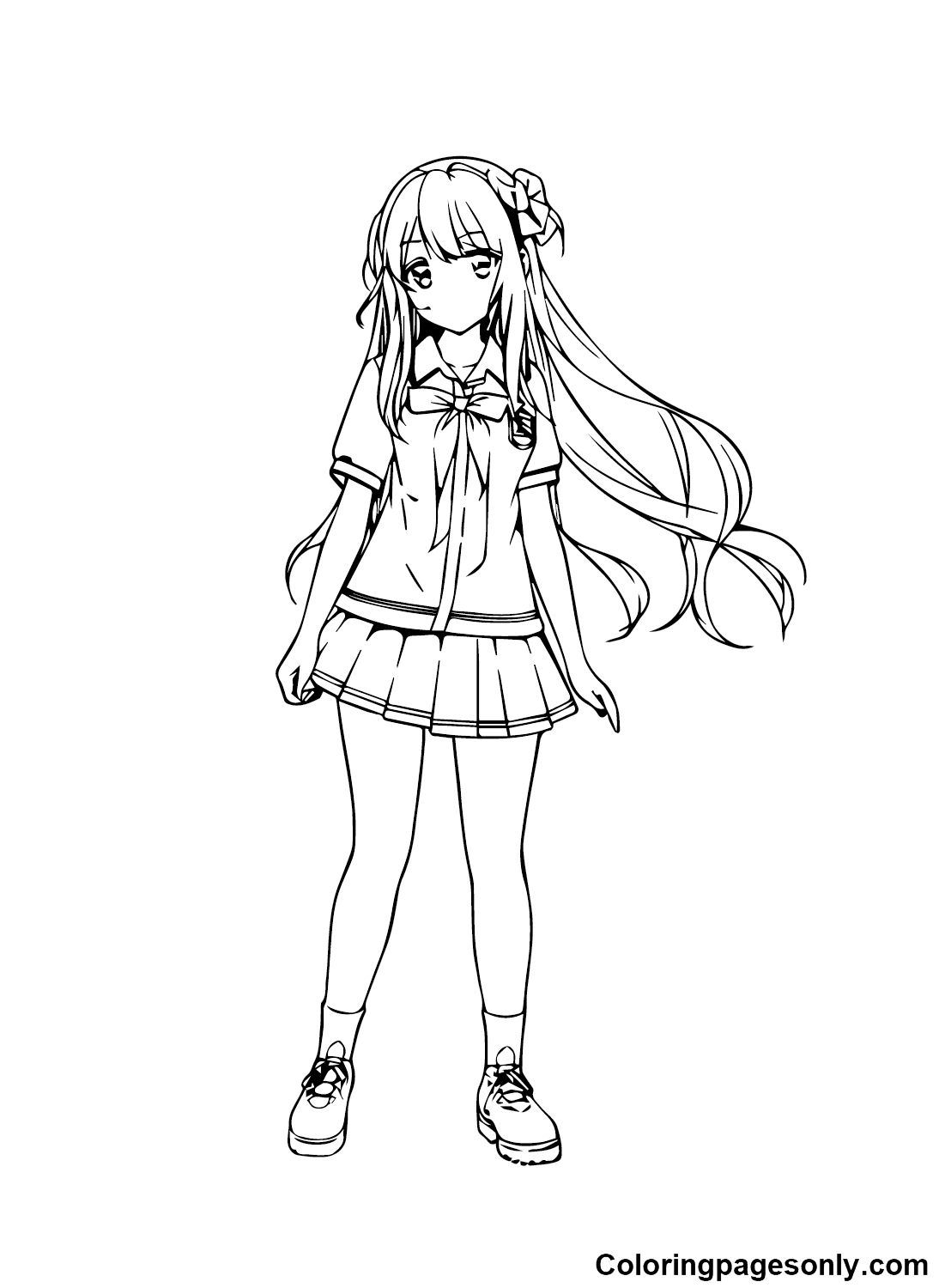 anime coloring pages png