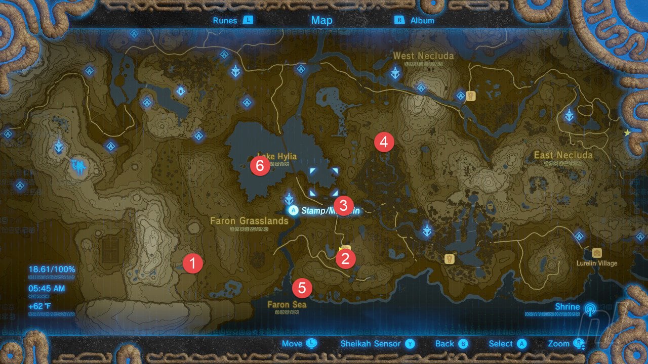 lake hylia botw location