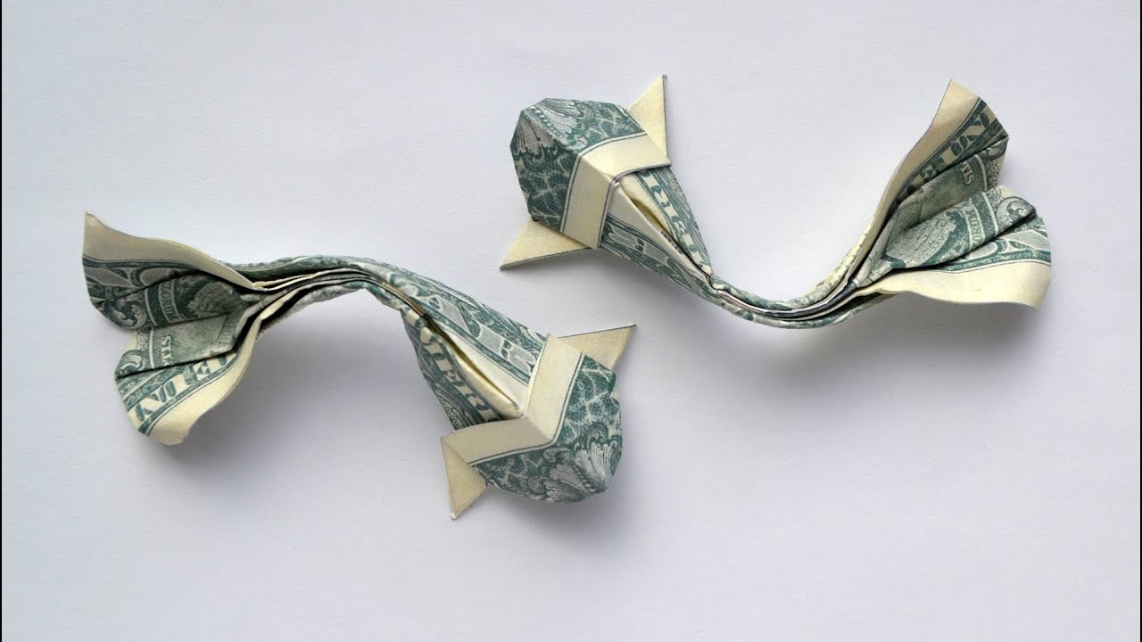 origami koi fish dollar