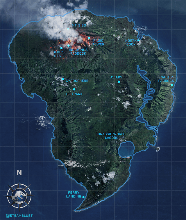 isla nublar map