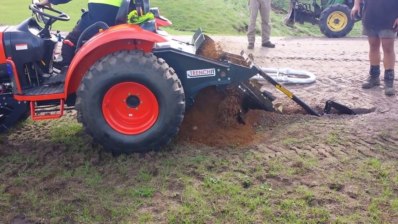 trencher attachment for tractor