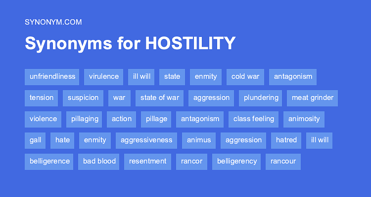 hostile synonym