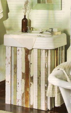 bathroom sink skirt