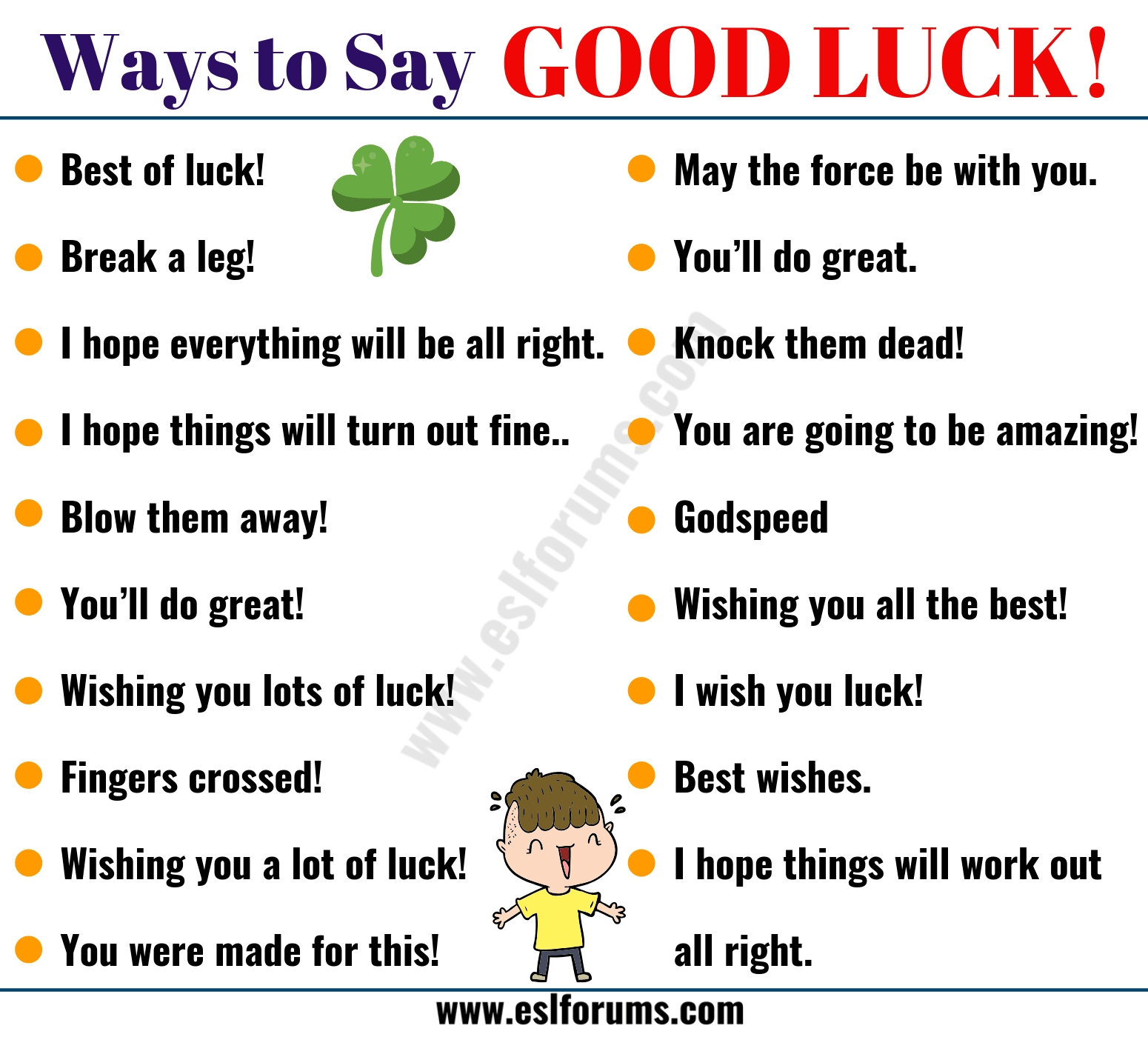 luck synonyms in english