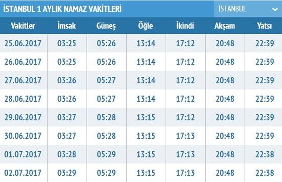 sabah namazı erzurum kaçta