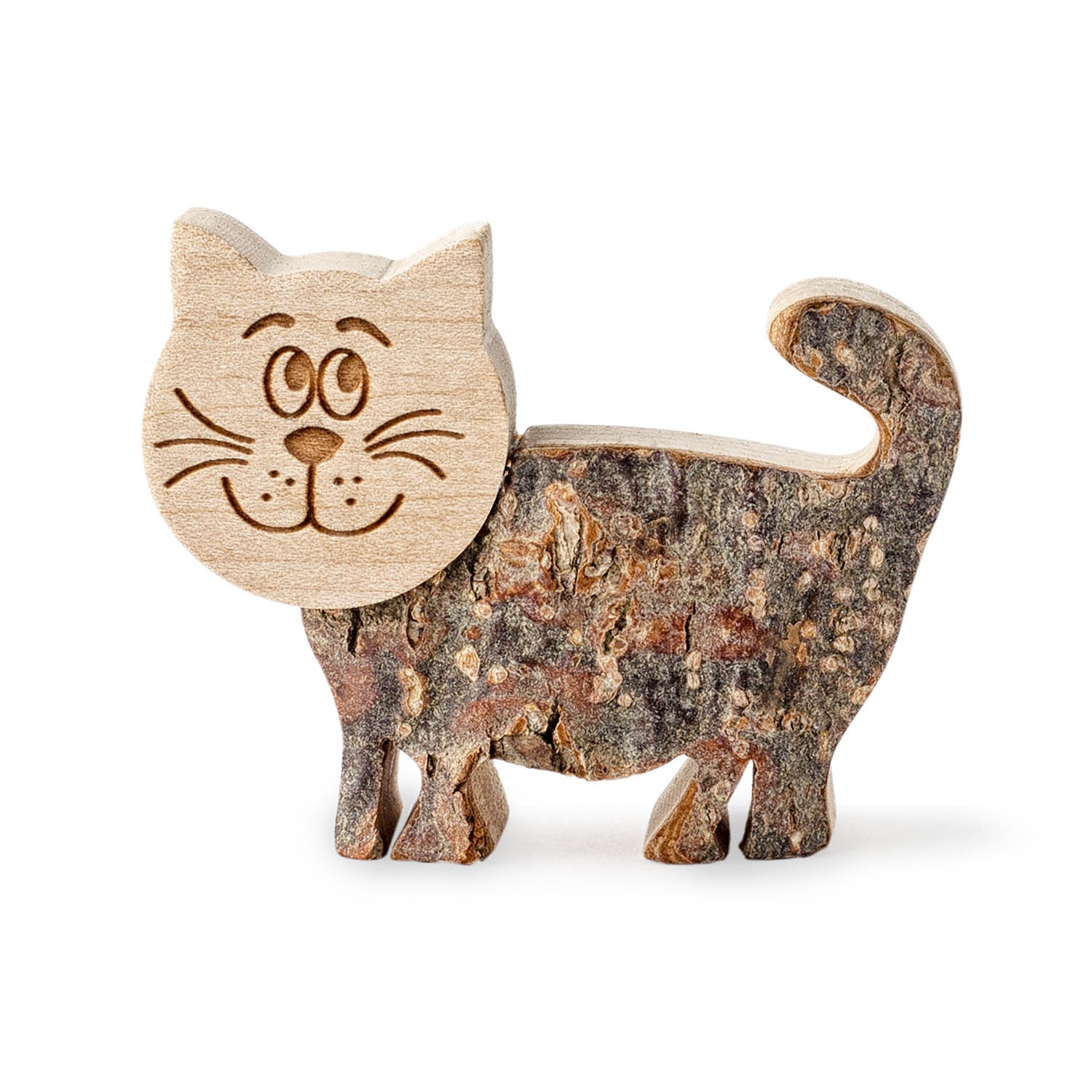 wooden cat decoration